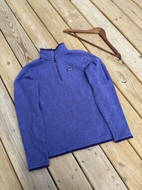 Women's Patagonia Better Fleece Purple Quarter-zip